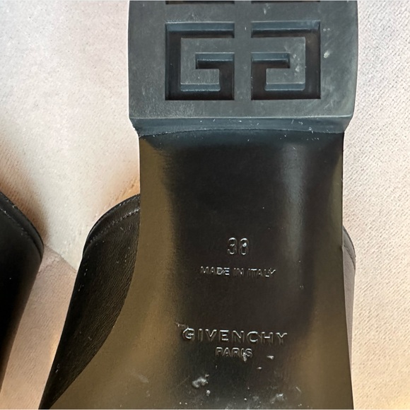 Givenchy Leather Slides with mesh sz. 38. 100% Authentic - Picture 6 of 6